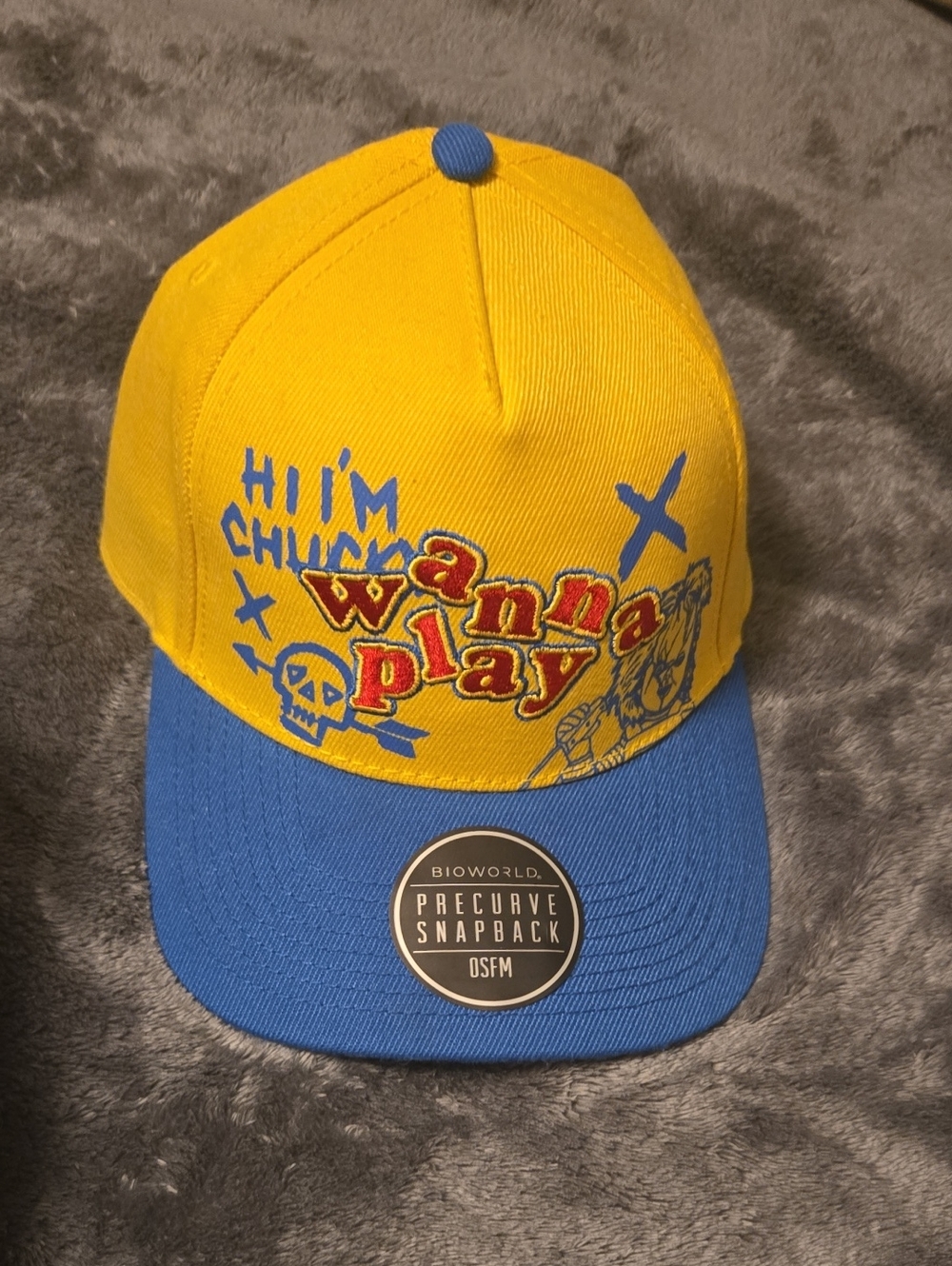 Bioworld Yellow and Blue "Wanna Play" Snapback Hat